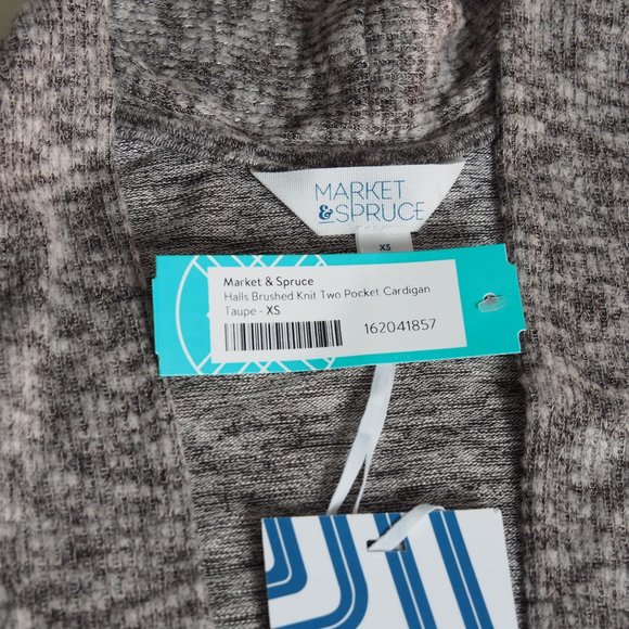 halls brushed knit two pocket cardigan